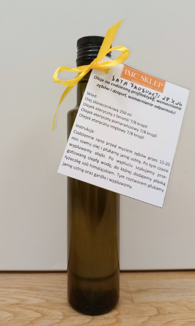 Olej DO SSANIA (wzmacnianie odporności/profikaktyka) 250 ml. zdjęcie 1