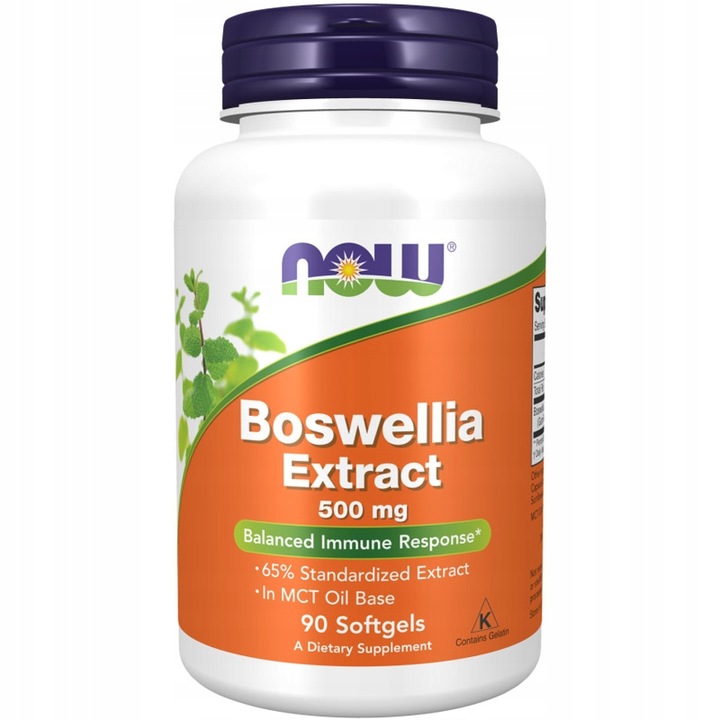Now Foods Boswellia 500 mg (Kadzidłowiec) - 90 kapsułek zdjęcie 1