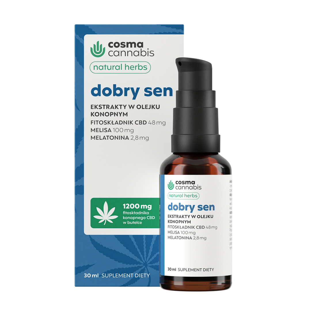 Cosma Cannabis, Olejek konopny Dobry Sen (15ml) zdjęcie 1