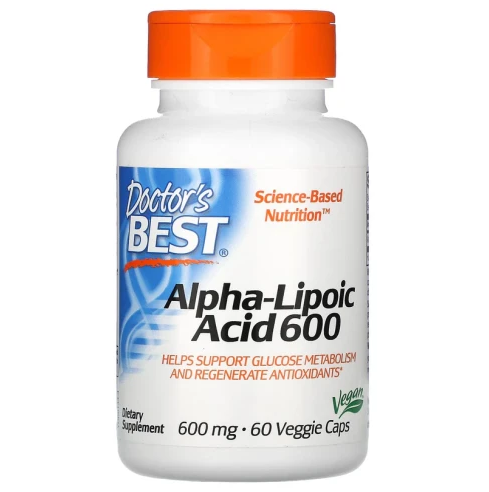 Doctor's Best Kwas Alfa-liponowy 600 mg zdjęcie 1