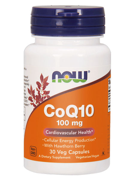 Now Foods Koenzym Q10 100 mg z Głogiem - 30 kapsułek