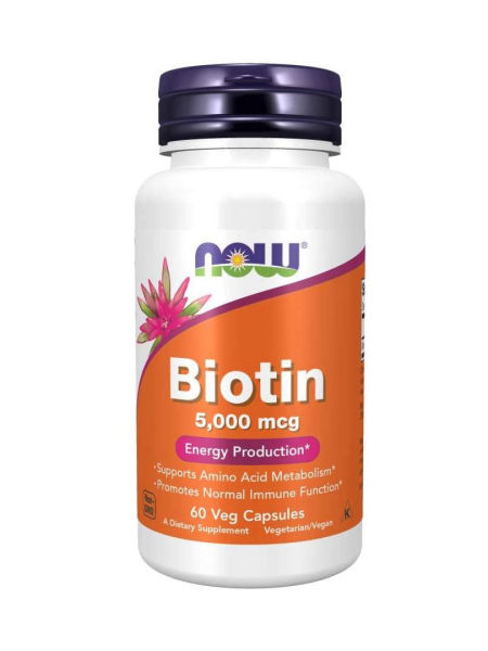 Now Foods Biotyna 5000 mcg - 60 kapsułek