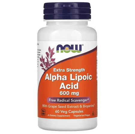 Now Foods, Kwas Alfa-liponowy 600mg, 60kaps