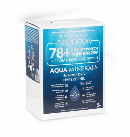 BioOceanica, Woda morska Aqua Minerals 78+ Hypertonic 5 LITRÓW	