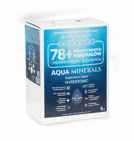BioOceanica, Woda morska Aqua Minerals 78+ Bioaktywnych minerałów 5 litrów