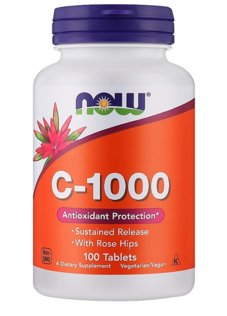 NOW Witamina C 1000mg z dziką róża i bioflawonoidami