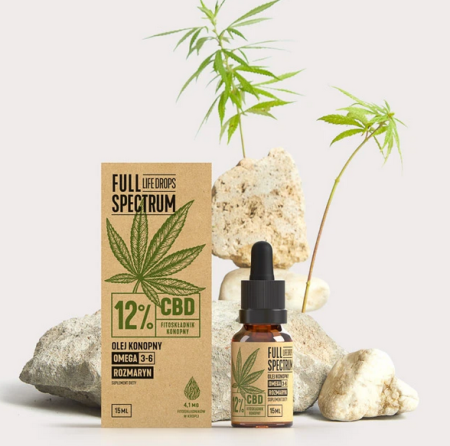 FULL SPECTRUM, Olejek konopny CBD 12% (15ml)
