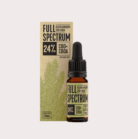 Full Spectrum, Olejek konopny CBD+ CBDA 24% (10ml)