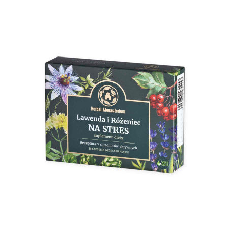 Herbal Monasterium, Lawenda i różeniec na stres 30 kaps