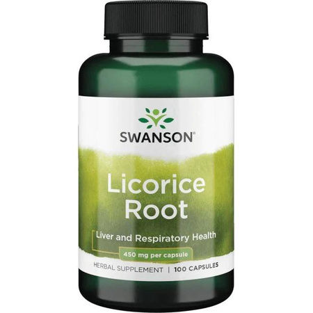 Swanson, lukrecja Licorice Root 100 kapsułek.