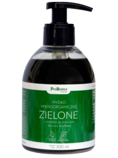 Probiotics, mydło mikroorganiczne ZIELONE, 300 ml.