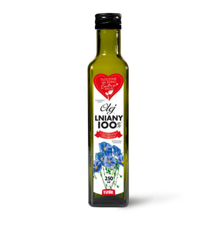 VIRDE olej lniany, 250 ml.