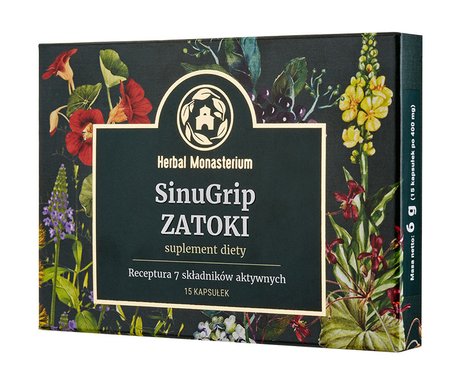 Herbal Monasterium, SinuGrip Zatoki 15 kaps
