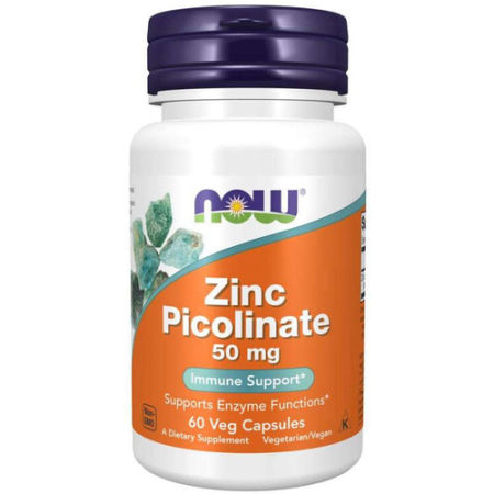 Now Foods Zinc Picolinate (Cynk) 50 mg - 60 kapsułek