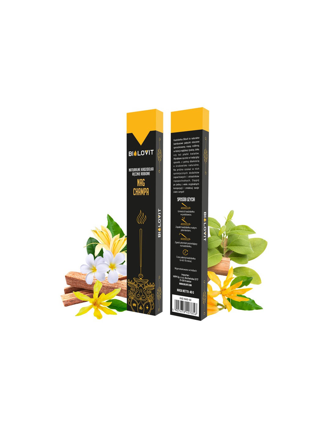 Bilovit - Kadzidełka Nag Champa, 40 g. zdjęcie 1