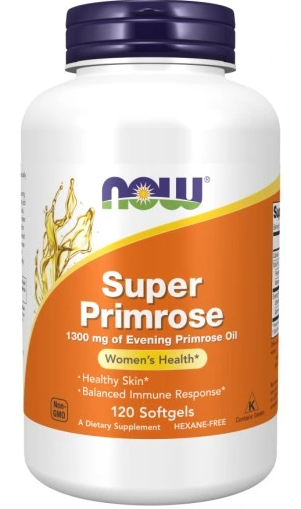 Now Foods Super Primrose - 120 kapsułek olej z wiesiołka zdjęcie 1